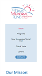 Mobile Screenshot of davismemorialfund.org
